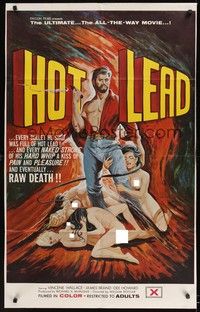5m412 HOT LEAD 1sh '69 William Rotsler, the ultimate, the all-the-way movie!