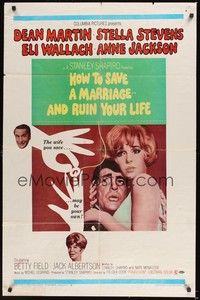 5m421 HOW TO SAVE A MARRIAGE 1sh '68 Dean Martin, Stella Stevens, Eli Wallach, And Ruin Your Life!