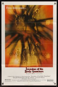 5m439 INVASION OF THE BODY SNATCHERS 1sh '78 Philip Kaufman classic remake of deep space invaders!