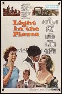 5m498 LIGHT IN THE PIAZZA 1sh '61 De Havilland, Yvette Mimieux, Rossano Brazzi & George Hamilton!
