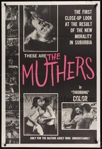 5m575 MUTHERS 1sh '68 Donald A. Davis, the first close-up look at the new morality in suburbia!
