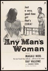 5m597 NO ESCAPE 1sh R60s Magali Noel is a sexy good-time girl, Raf Vallone!