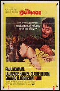 5m625 OUTRAGE 1sh '64 Paul Newman as a Mexican bandit in a loose remake of Rashomon!