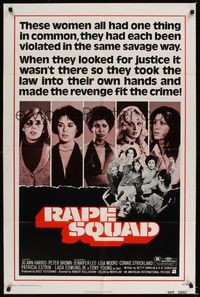 5m669 RAPE SQUAD 1sh '74 AIP, Act of Vengeance, these women were violated in the same savage way!