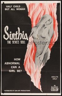 5m741 SINTHIA: THE DEVIL'S DOLL 1sh '70s Shula Roan, how abnormal can a girl be?