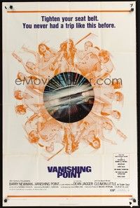 5m922 VANISHING POINT 1sh '71 car chase cult classic, you never had a trip like this before!