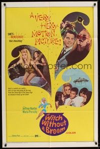 5m974 WITCH WITHOUT A BROOM 1sh '67 a very hexy motion picture, Maria Perschy!