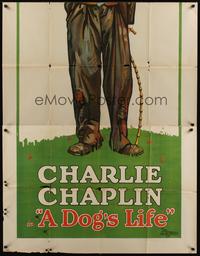 5p478 DOG'S LIFE INCOMPLETE 3sh R20s bottom two-thirds only, showing Charlie Chaplin's legs & cane!
