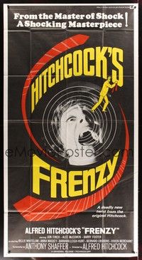 5p500 FRENZY int'l 3sh '72 written by Anthony Shaffer, Alfred Hitchcock's shocking masterpiece!