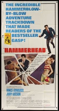 5p521 HAMMERHEAD 3sh '68 cool images of detective Vince Edwards & sexy Judy Geeson!