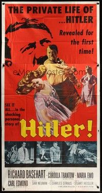 5p531 HITLER 3sh '62 Richard Basehart in title role as Adolf, revealed for the first time!