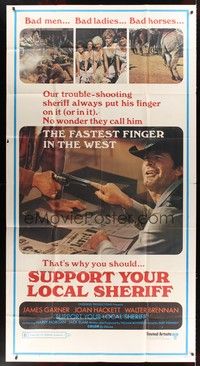5p690 SUPPORT YOUR LOCAL SHERIFF 3sh '69 James Garner is the fastest finger in the West!