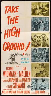 5p698 TAKE THE HIGH GROUND 3sh '53 Korean War soldiers Richard Widmark & Karl Malden!