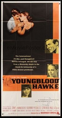 5p763 YOUNGBLOOD HAWKE 3sh '64 Delmer Daves, James Franciscus & sexy Suzanne Pleshette!