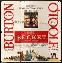 5p118 BECKET 6sh '64 Richard Burton in the title role, Peter O'Toole, John Gielgud