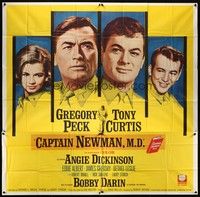 5p130 CAPTAIN NEWMAN, M.D. 6sh '64 Gregory Peck, Tony Curtis, Angie Dickinson, Bobby Darin