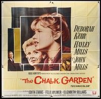 5p135 CHALK GARDEN 6sh '64 Deborah Kerr, John Mills, Hayley Mills on the verge of womanhood!