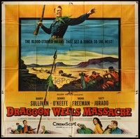 5p151 DRAGOON WELLS MASSACRE 6sh '57 the blood-stained infamy that set a torch to the West!
