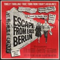 5p153 ESCAPE FROM EAST BERLIN 6sh '62 Robert Siodmak, escape from communist East Germany!