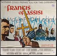 5p160 FRANCIS OF ASSISI 6sh '61 Michael Curtiz's story of a young adventurer in the Crusades!