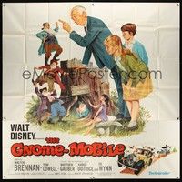 5p168 GNOME-MOBILE 6sh '67 Walt Disney fantasy, art of Walter Brennan & lots of little people!