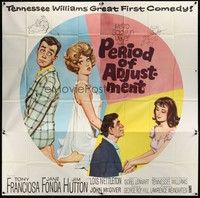 5p218 PERIOD OF ADJUSTMENT 6sh '62 art of sexy Jane Fonda in nightie trying to get used to marriage