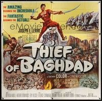 5p248 THIEF OF BAGHDAD 6sh '61 daring Steve Reeves does fantastic deeds and defies an empire!