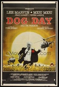 5p308 DOG DAY Argentinean '84 Canicule, Lee Marvin running from helicopters!