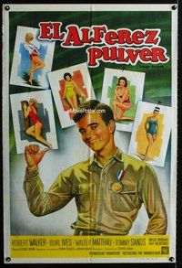 5p311 ENSIGN PULVER Argentinean '64 artwork of Robert Walker w/many sexy pinups!