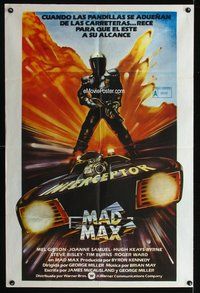 5p338 MAD MAX Argentinean '79 art of Mel Gibson, George Miller fi classic, Interceptor!