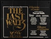 5p088 LAST WALTZ British quad '78 Scorsese, it started as a rock concert & became a celebration!