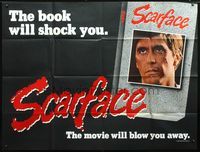 5p038 SCARFACE subway poster '83 Al Pacino as Tony Montana, Brian De Palma, Oliver Stone