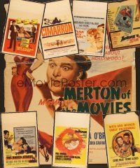 5r002 LOT OF 24 WINDOW CARDS lot '47 - '64 Merton of the Movies, Outrage, Ask Any Girl + more!