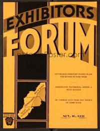 5r083 EXHIBITORS FORUM exhibitor magazine Nov 10, 1931 Touchdown is a different football film!