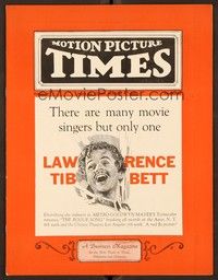 5r077 MOTION PICTURE TIMES exhibitor magazine March 4, 1930 art of Lawrence Tibbett in Rogue Song!