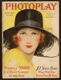 5r117 PHOTOPLAY magazine January 1928 art of pretty Eleanor Boardman by Charles Sheldon!