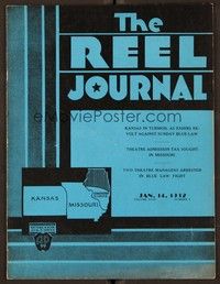5r085 REEL JOURNAL exhibitor magazine January 14, 1932 big image of Barbara Stanwyck in Forbidden!