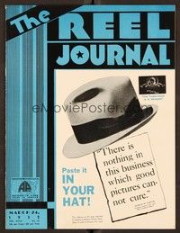 5r088 REEL JOURNAL exhibitor magazine March 24, 1932 good pictures can cure The Depression!