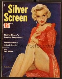 5r168 SILVER SCREEN magazine April 1954 c/u sexiest Marilyn Monroe from River of No Return!