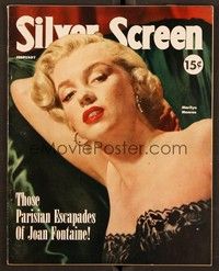 5r165 SILVER SCREEN magazine February 1952 great sexy c/u of Marilyn Monroe from Clash by Night!