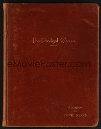 5r250 PRODIGAL WOMEN hardcover script '40s signed personal copy of screenwriter DeWitt Bodeen!