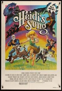 5s171 HEIDI'S SONG Aust 1sh '82 Hanna-Barbera cartoon, great Humphries art!