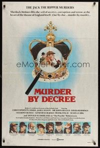 5s177 MURDER BY DECREE Aust 1sh '79 Christopher Plummer as Sherlock Holmes, Mason as Dr. Watson!