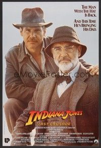 5s437 INDIANA JONES & THE LAST CRUSADE Belgian/English '89 Harrison Ford & Sean Connery!