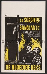 5s449 LONG HAIR OF DEATH Belgian '64 Margheriti's I Lunghi Capelli della Morte, Barbara Steele!