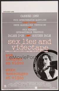5s464 SEX, LIES, & VIDEOTAPE Belgian '89 Andie MacDowell, Steven Soderbergh directed!