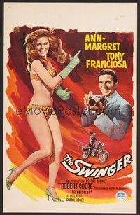 5s478 SWINGER Belgian '66 art of super sexy Ann-Margret, Tony Franciosa w/camera!