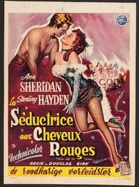 5s479 TAKE ME TO TOWN Belgian '53 great different art of sexy Ann Sheridan & Sterling Hayden!