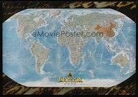 5s074 NATIONAL TREASURE teaser Chinese '04 Nicolas Cage, cool map of the world!
