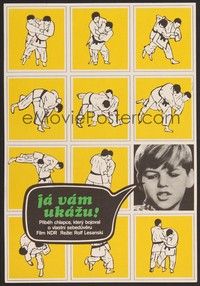 5s351 EUCH WERD ICH'S ZEIGEN Czech 11x16 '72 Rolf Losansky, Foll artwork of judo throws!